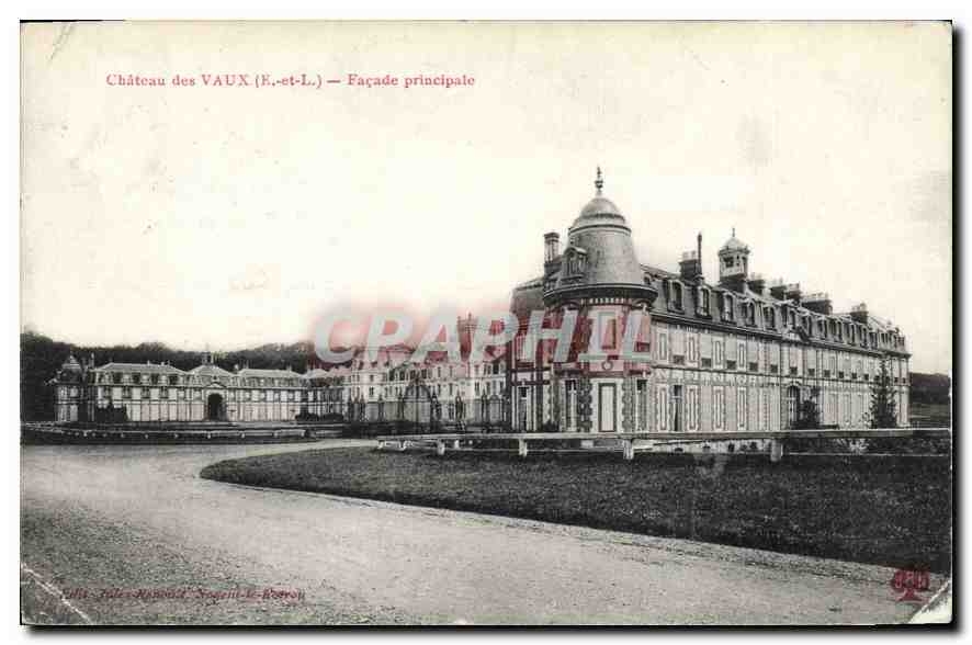 CPA Chateau des Vaux E et L facade principale