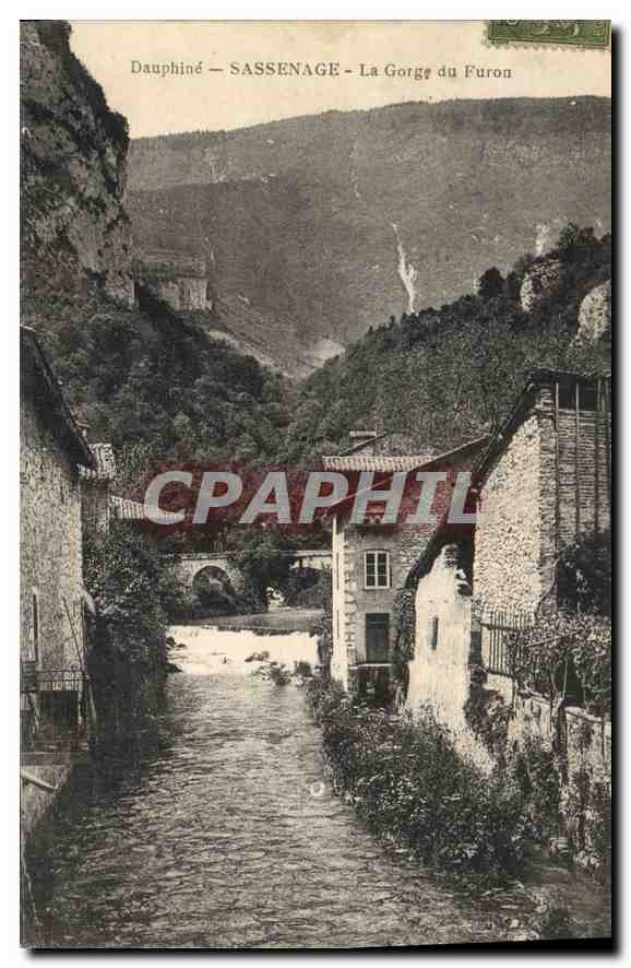 CPA Dauphine Sassenage la Gorge du Furon