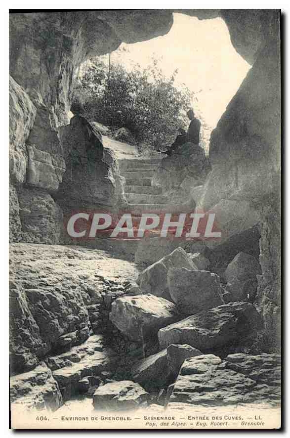 CPA Environs de Grenoble Sassenage entree des Cuves