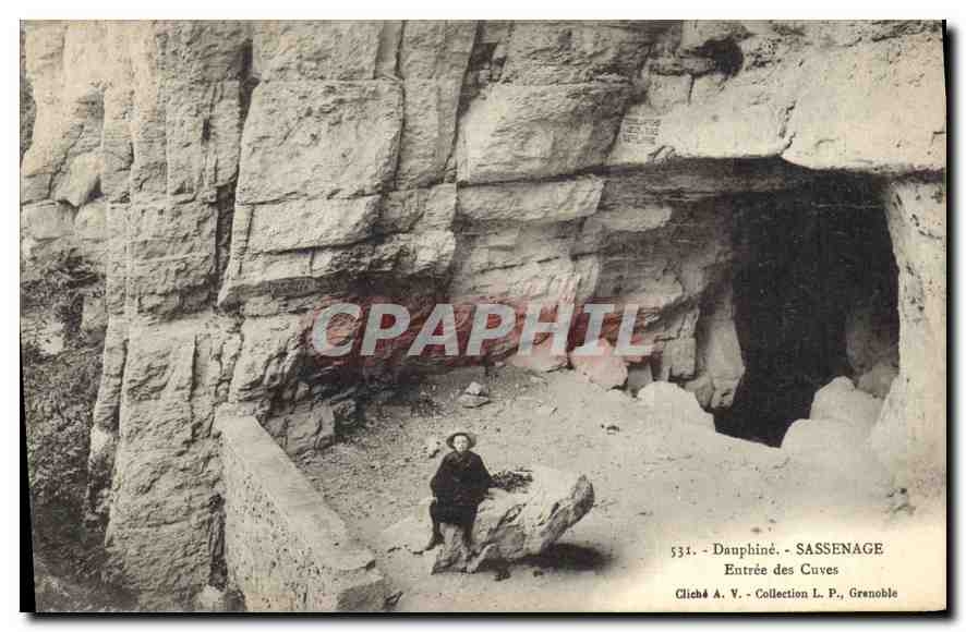 CPA Dauphine Sassenage entree des Cuves