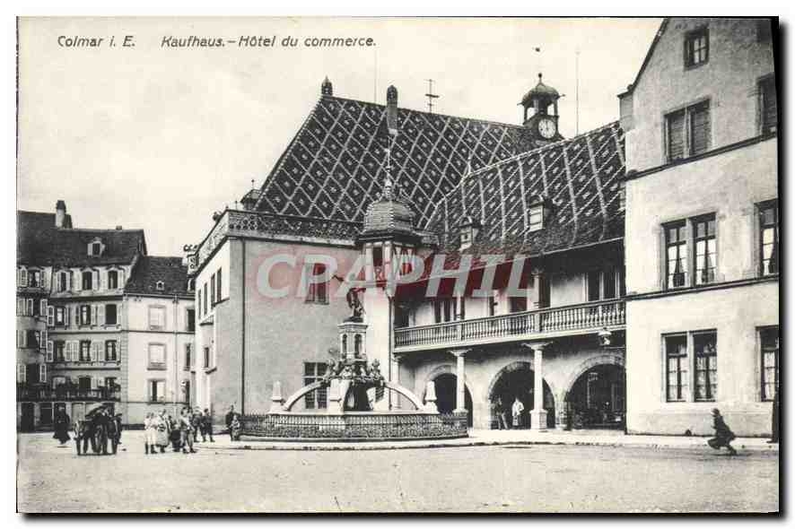 CPA Colmar I E Kaufhaus hotel du commerce