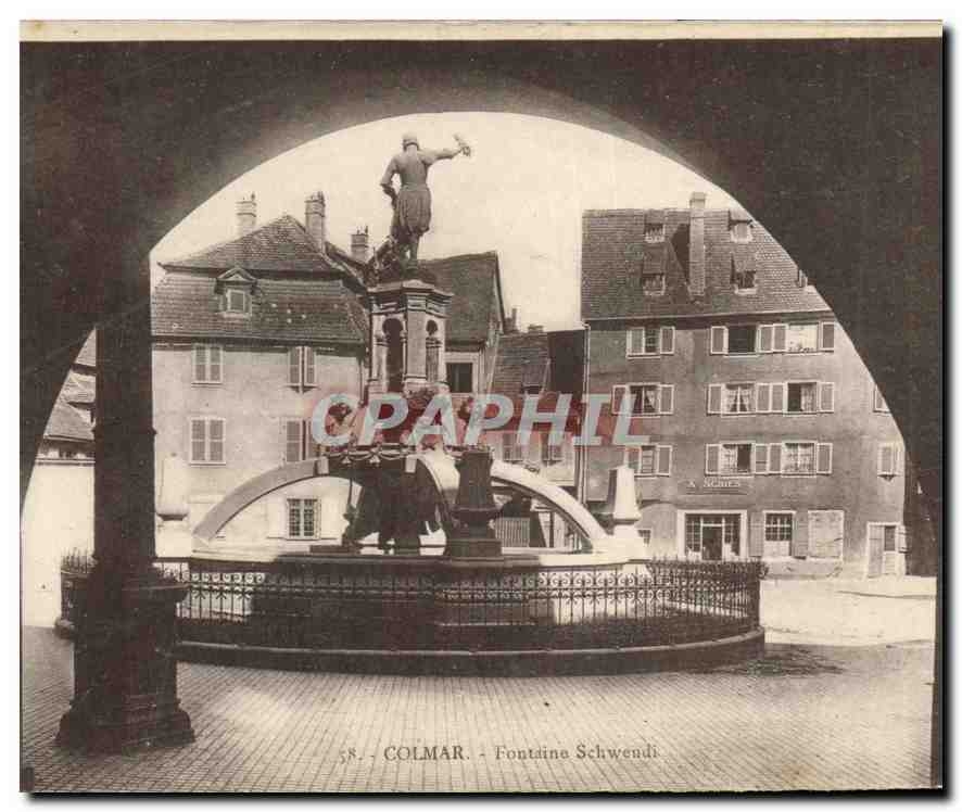 CPA Colmar Fontaine Schwendi 