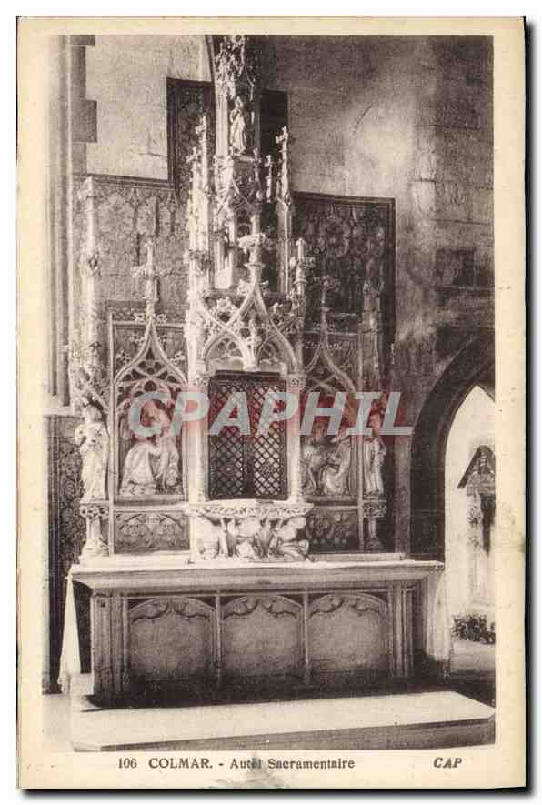 CPA Colmar Autel Sacramentaire 