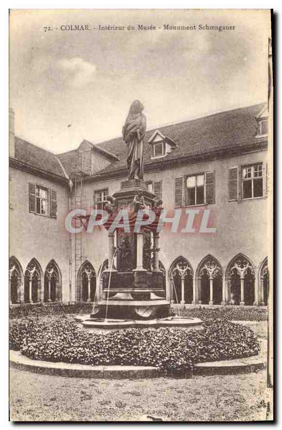 CPA Colmar Interieur du Musee Monument Schoengauer