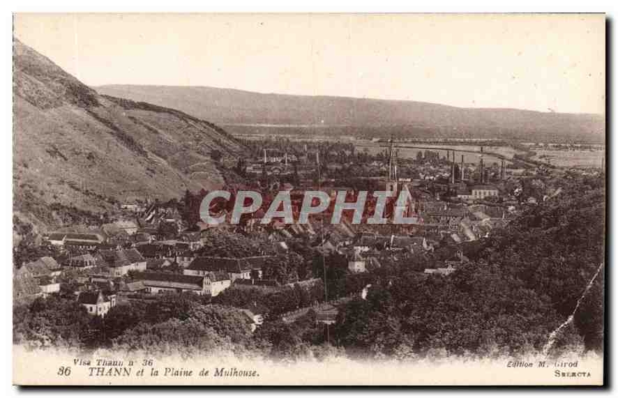 CPA Thann et la Plaine de Mulhouse 