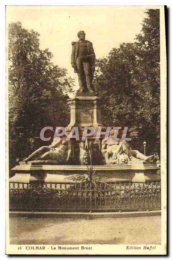 CPA Colmar le Monument Bruat 