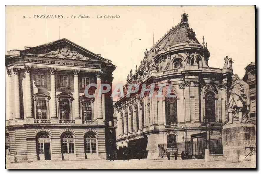 CPA Versailles Le Palais La Chapelle