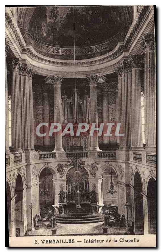 CPA Versailles Interieur de la Chapelle Orgue