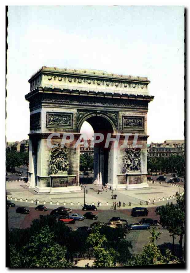 CPA Paris L'Arc de Triomphe 