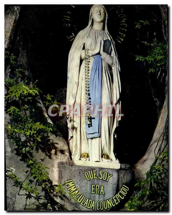 CPA Lourdes La Vierge et la Grotte Miraculeuse 