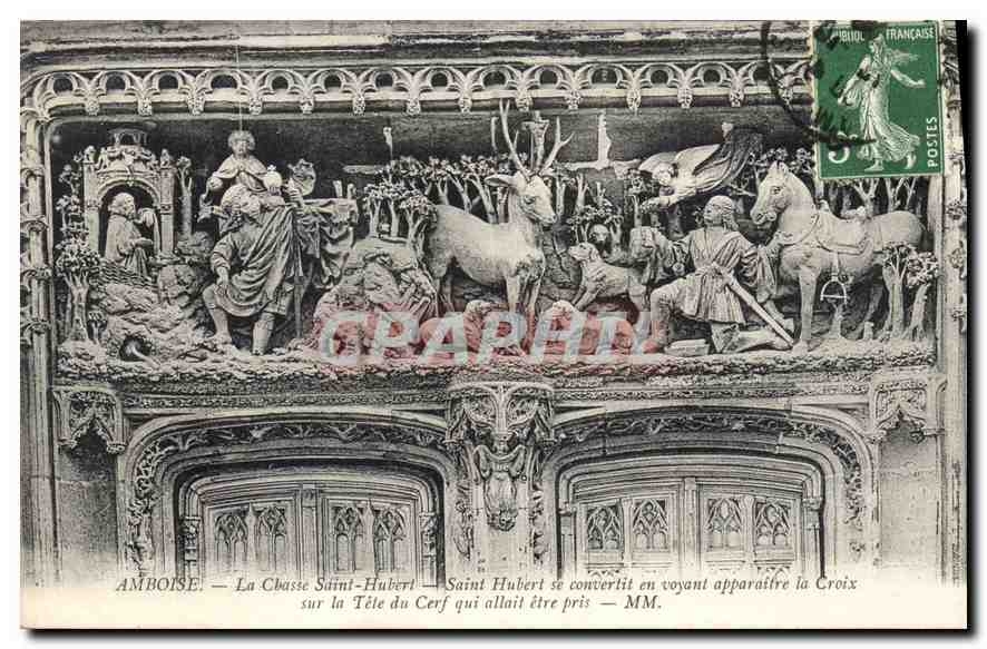 CPA Amboise La Chasse Saint Hubert 