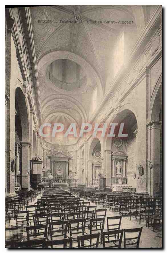 CPA Blois Interieur de l'Eglise Saint Vincent 