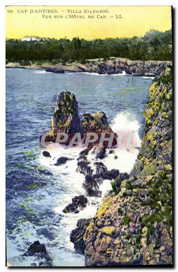 CPA Cap d'Antibes Villa Eilenroc Vue sur l'Hotel du Cap