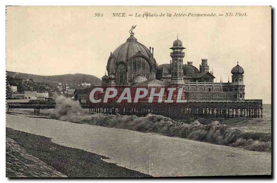 CPA Nice Les palais de la Jetee Promenade