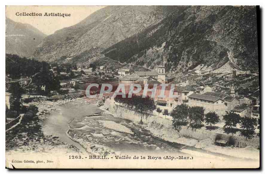 CPA Breii Vallee de la Roya Alp Mar