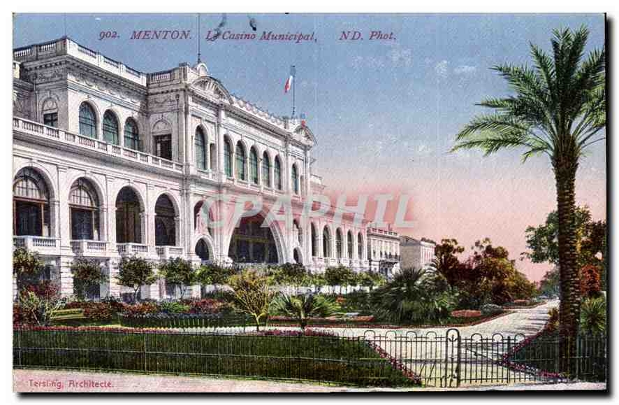 CPA Menton Le Casino Municipal 