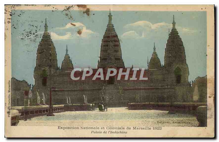 CPA Exposition Nationale et Coloniale de Marseille Palais de l'Indochine 