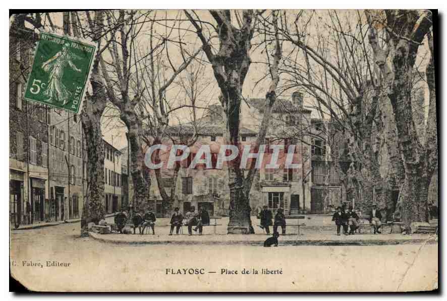 CPA Flayosc Place de la liberte