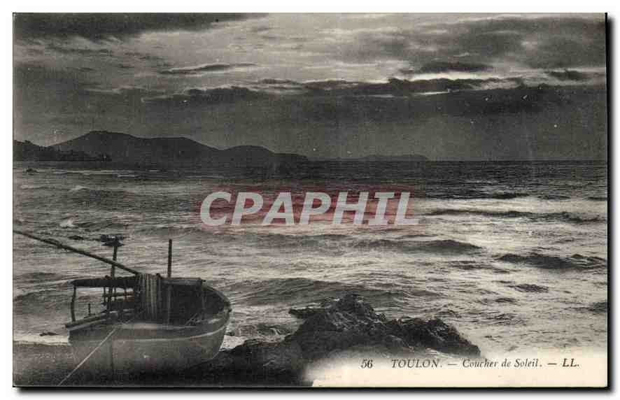CPA Toulon Coucher de Soleil 