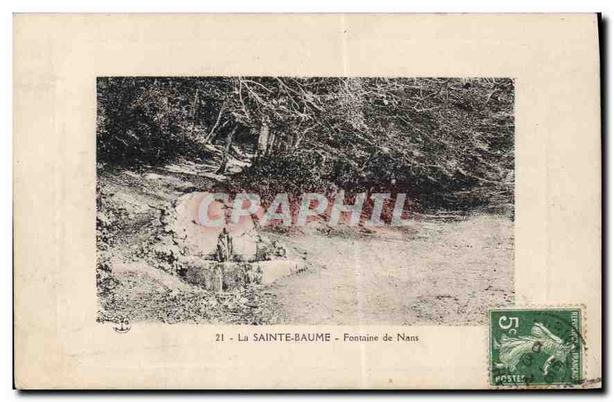 CPA La Sainte Baume Fontaine de Nans
