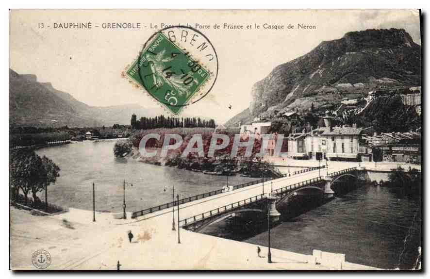 CPA Dauphine Grenoble Le Port de la Porte de France et le Casque de Neron 