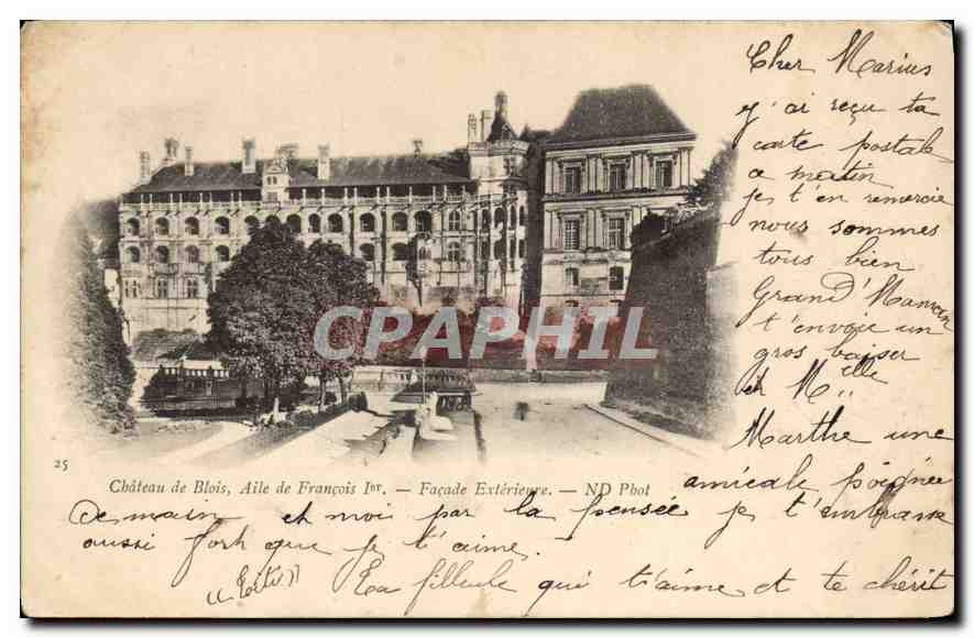 CPA Chateau de Blois Aile Francois I Facade Exterieure