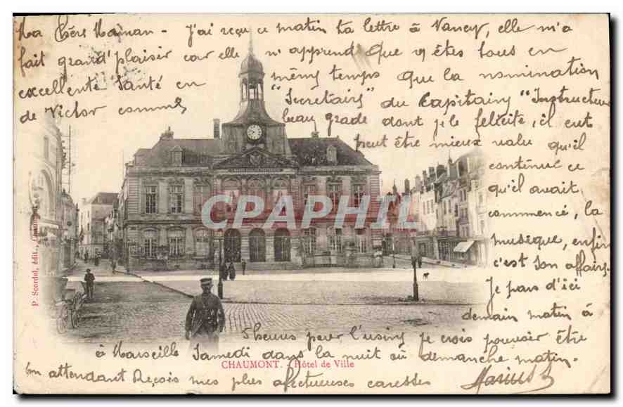 CPA Chaumont Hotel de Ville