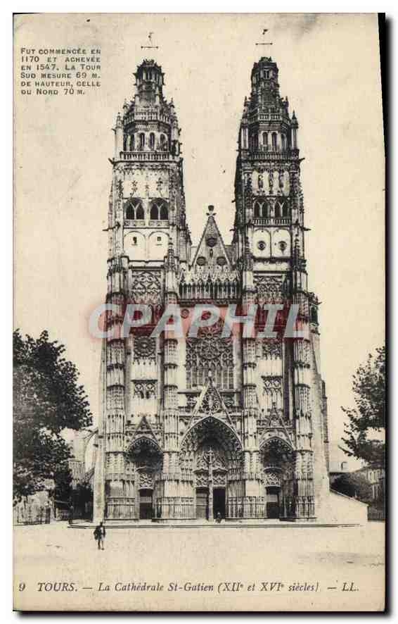 CPA Tours La Cathedrale St Gatien 