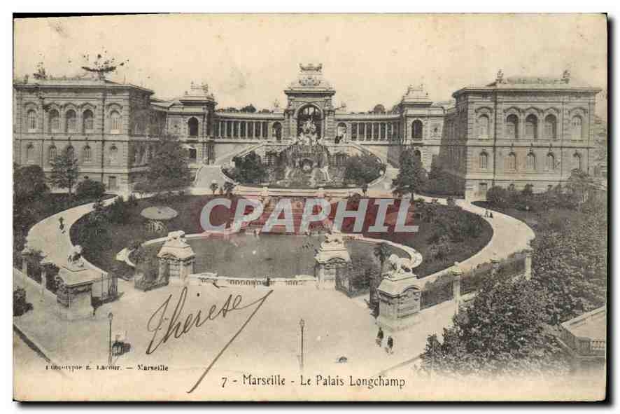 CPA Marseille Le Palais Longchamp 