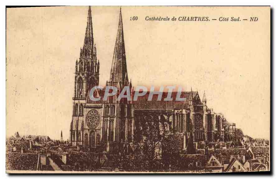 CPA Cathedrale de Chartres Cote Sud 