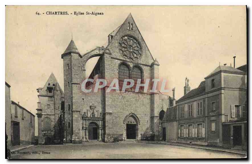 CPA Chartres Eglise St Aignan 