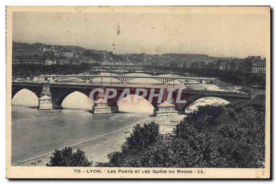 CPA Lyon Les Ponts et les Quatis du Phone 