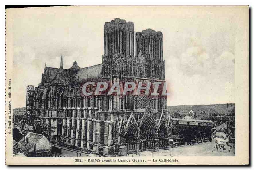 CPA Reims avant la Grande Guerre La Cathedrale 