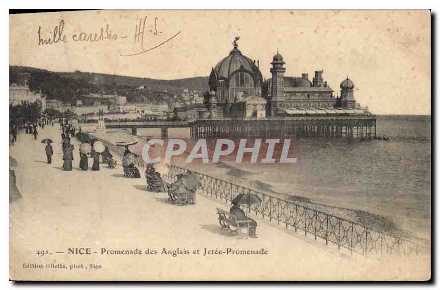 CPA Nice Promenade des Anglais et Jetee Promenade 