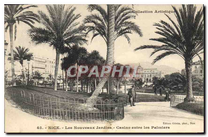 CPA Nice Les Nouveaux Jardins Casino entre les Palmiers