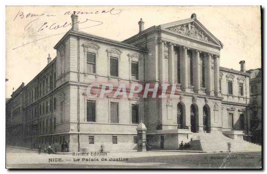 CPA Riviera Edition Nice Le Palais de Justice