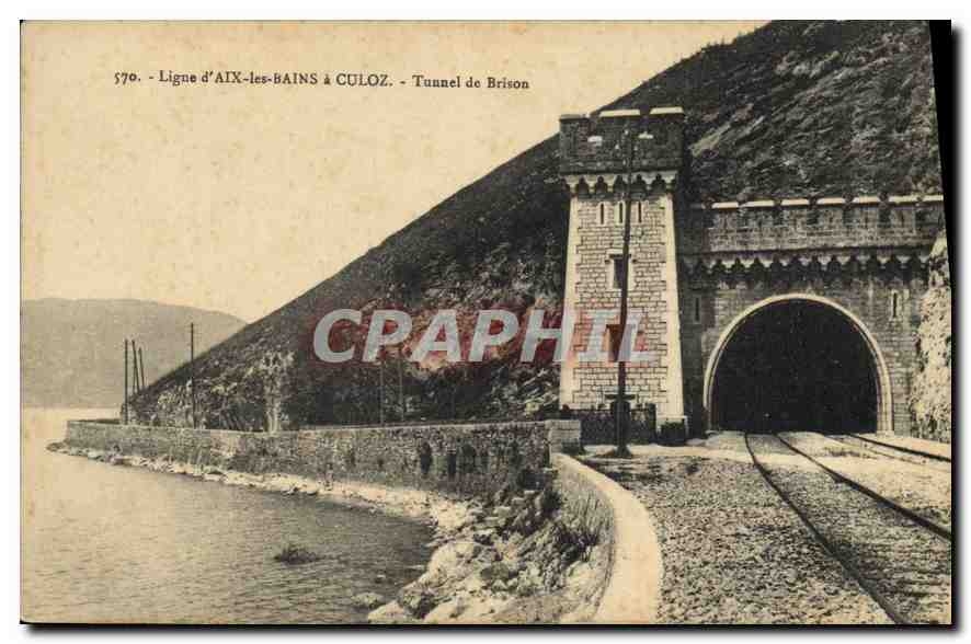 CPA Ligne d'Aix les Bains Culoz Tunnel de Brison 