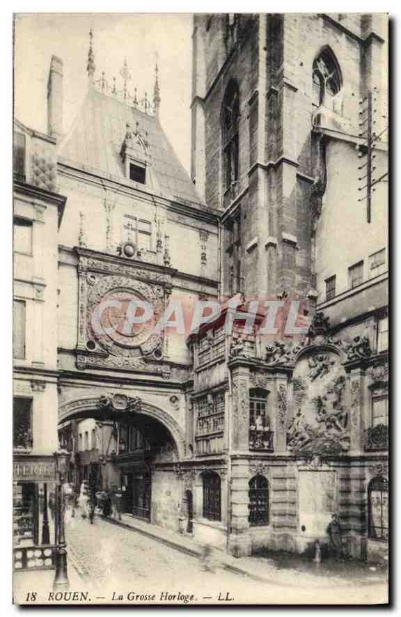 CPA Rouen La Grosse Horloge 