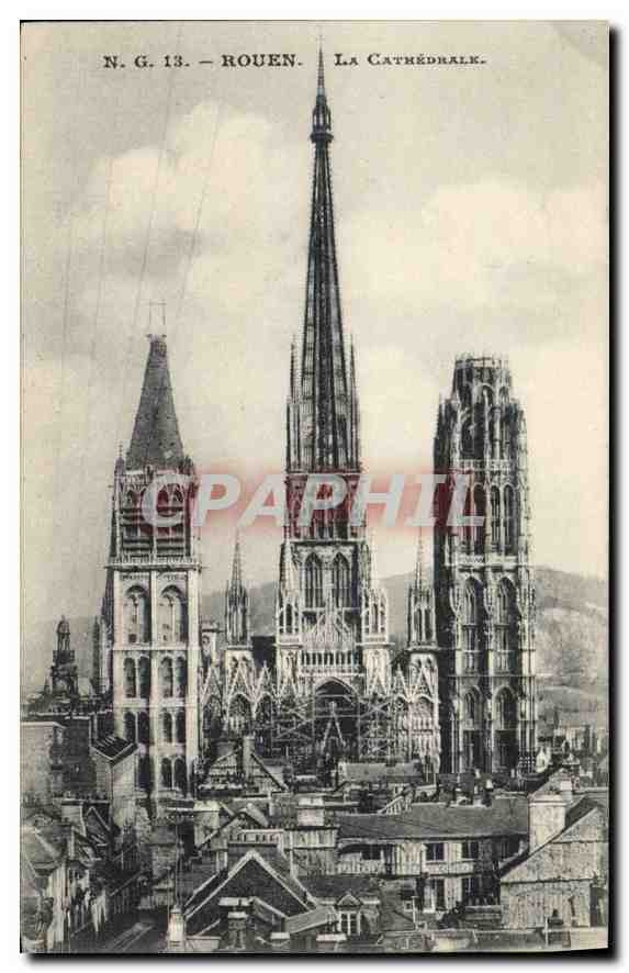 CPA Rouen La Cathedrale 