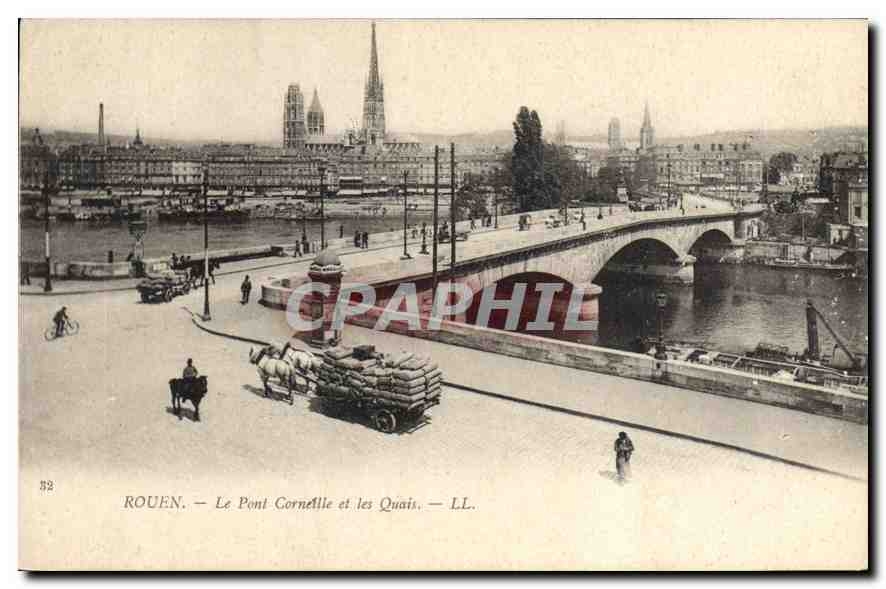 CPA Rouen Le Pont Corneille et les Quais 