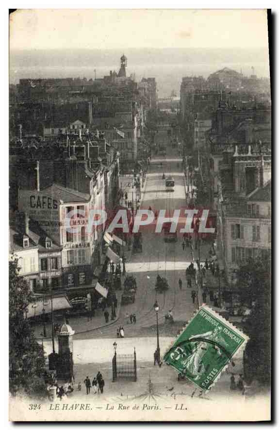 CPA Le Havre la Rue de Paris 