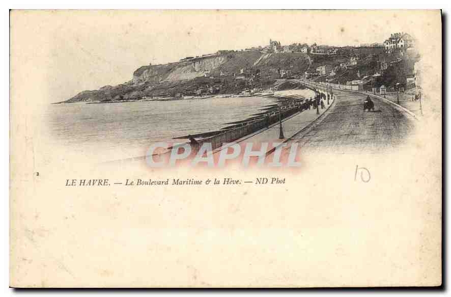 CPA Le Havre le Boulevard Maritime et la Heve 