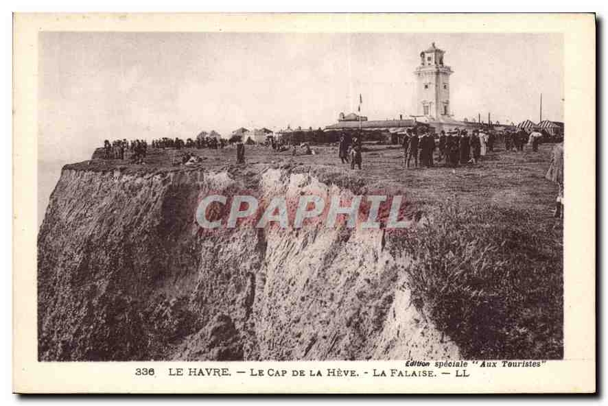 CPA Le Havre le Cap de la Heve la Falaise 