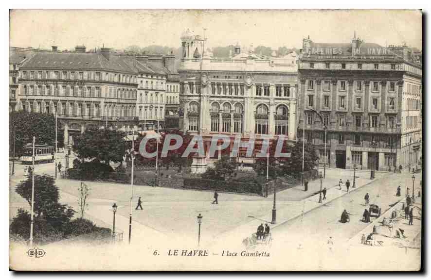 CPA Le Havre Place Gambetta 