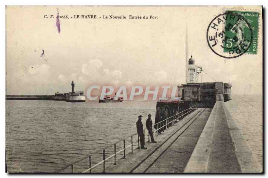 CPA Le Havre la Nouvelle entree du Port 
