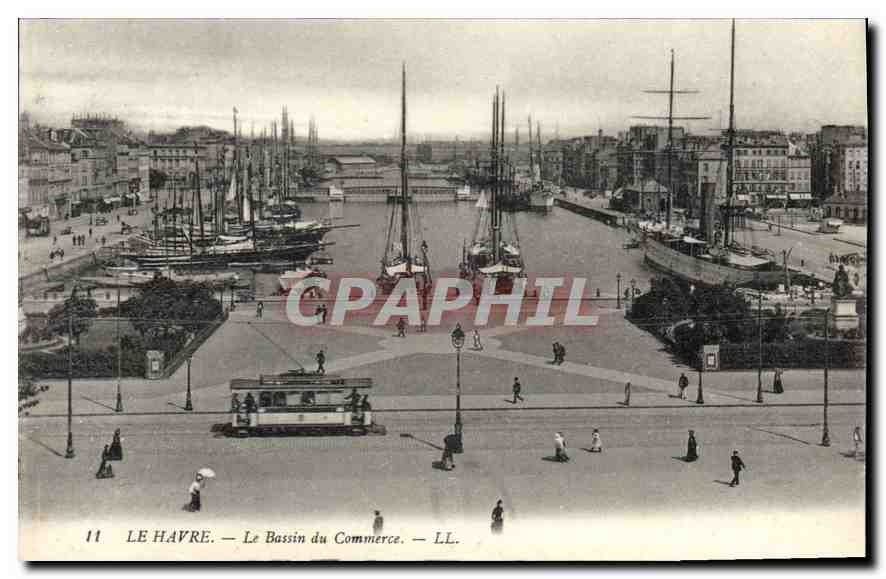 CPA Le Havre le Bassin du Commerce 