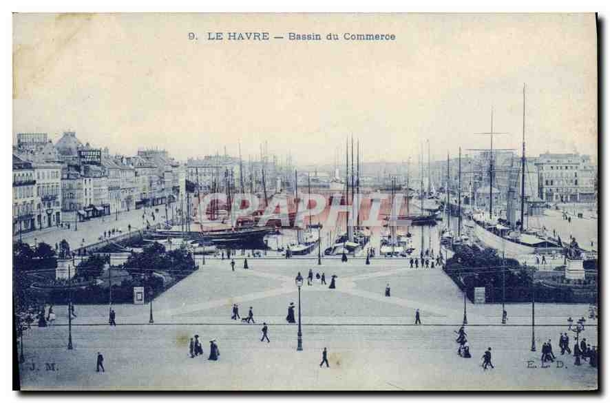 CPA Le Havre Bassin du Commerce 
