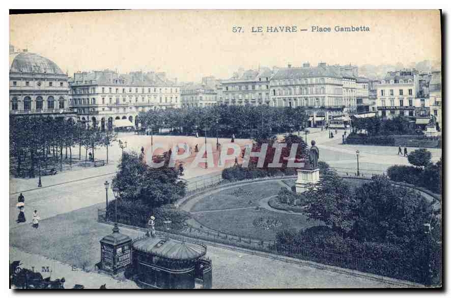 CPA Le Havre Place Gambetta 