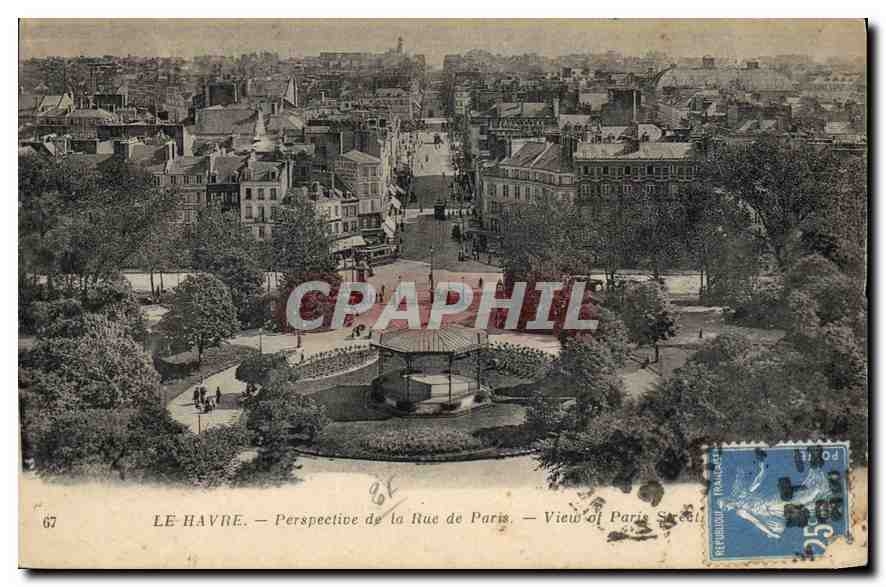 CPA Le Havre Perspective de la Rue de Paris 