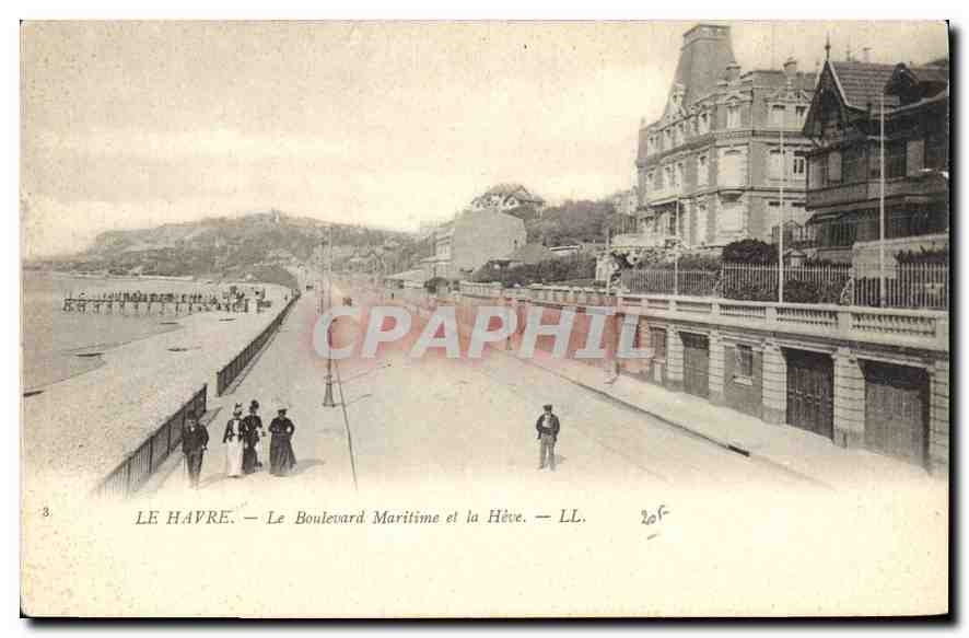 CPA Le Havre le Boulevard Maritime et la Heve 